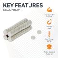 2mm dia x 1mm thick N42 Neodymium Magnet - 0.11kg Pull