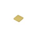 5 x 5 x 1.2mm thick N50 Neodymium Magnet - 0.4kg Pull (GOLD Plated)