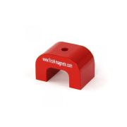 Large Red Alnico Horseshoe Magnet - 11kg Pull (30 x 45 x 30mm)