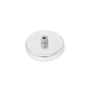 57mm dia x 10mm thick Ferrite Pot Magnet with M5 Internal Thread - 23.7kg Pull
