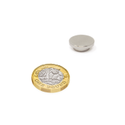 15mm dia x 5mm thick N42 Neodymium "Top Hat" Magnet - 3kg Pull
