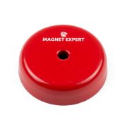 29mm dia x 9mm thick Alnico Shallow Pot Magnet c/w 5.2mm dia countersunk hole - 5kg Pull