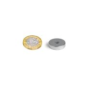 20mm dia x 5mm thick x 5.2mm c/s Zinc Plated N42 Neodymium Magnet - 8.3kg Pull