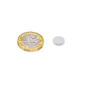 10mm dia x 2mm thick N42 Neodymium Magnet - Zinc Plated- 1.6kg Pull