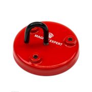 76mm dia x 12.5mm thick Ferrite Limpet Pot Magnet c/w M6 threaded hole - 33kg Pull