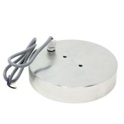 152.4mm dia x 31.75mm thick Electromagnet with 2x 6mm Mounting Hole - 454kg Pull (12V DC / 7.8W)