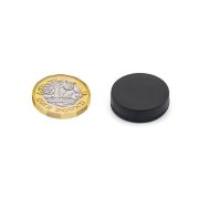 21.5mm dia x 6.1mm thick Rubber Coated N42 Neodymium Magnet - 6.2kg Pull
