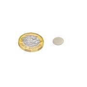 10mm dia x 0.4mm thick N42 Neodymium Magnet - 0.15kg Pull