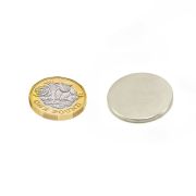 25mm dia x 2mm thick N42 Neodymium Magnet - 3.5kg Pull