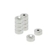10mm dia x 5mm thick x 3.2mm c/sink Neodymium Magnet - 2kg Pull