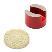 19mm dia x 12.7mm thick Alnico Button Magnet c/w 5mm dia central hole - 1.8kg Pull