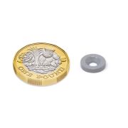 10mm dia x 2mm thick x 3.2mm c/sink PTFE Coated N42 Neodymium Magnet (North/South)