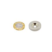 25mm dia x 5mm thick x 6.0mm c/sink Neodymium Magnet - 11.2kg Pull