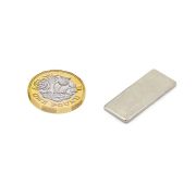 25 x 10 x 1.5mm thick N42 Neodymium Magnet - 2.2kg Pull