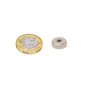 12mm dia x 4mm thick x 3.5mm c/sink N42 Neodymium Pot Magnet - 4.4kg Pull