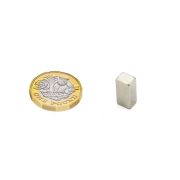 10 x 8 x 21mm thick N42 Neodymium Magnet - 4.5kg Pull