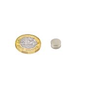 10mm dia x 5mm thick N35H Neodymium  Magnet - 2.5kg Pull