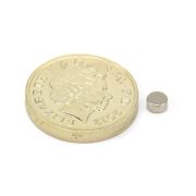4mm dia x 2mm thick Samarium Cobalt Magnet - 0.32kg Pull