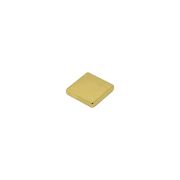 5 x 5 x 1.2mm thick N50 Neodymium Magnet - 0.4kg Pull (GOLD Plated)
