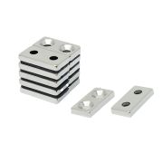 20 x 10 x 3mm thick x 3.5mm c/s N42 Neodymium Magnets - 4.2kg Pull
