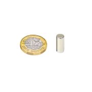 6mm dia x 14mm thick Diametrically Magnetised N42 Neodymium Magnet - 1.32kg Pull