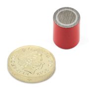 12.7mm dia x 16mm thick Alnico 5 Deep Pot Magnet c/w M3 threaded hole - 1.5kg Pull