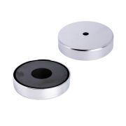 100mm dia x 22mm thick x 11mm hole Ferrite Pot Magnet  - 68kg Pull