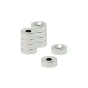 12mm dia x 4mm thick x 4.2mm c/sink Neodymium Magnet - 2.5kg Pull