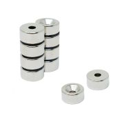 15mm dia x 7.5mm thick x 4.2mm c/sink Neodymium Magnet - 5.7kg Pull