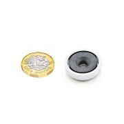 25mm dia x 7mm thick x 5mm c/sink Ferrite Y30BH Pot Magnet - 2.9kg Pull