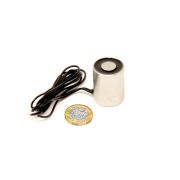 25.4mm dia x 31.75mm thick Electromagnet with 5mm Mounting Hole - 9.1kg Pull (12V DC / 2.4W)