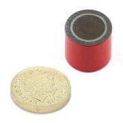 17mm dia x 16mm thick Alnico 5 Deep Pot Magnet c/w M6 threaded hole - 2.5kg Pull