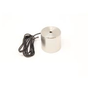 44.45mm dia x 41.275mm thick Electromagnet with 6mm Mounting Hole - 27kg Pull (12V DC / 3.3W)