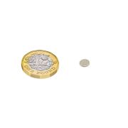 6mm dia x 0.5mm thick N42 Neodymium Magnet - 0.2kg Pull