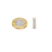 5mm dia x 20mm thick N42 Neodymium Magnet - 1.1kg Pull