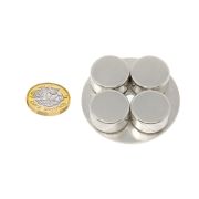 50mm dia x 12mm thick x 6mm hole Coarse Pole Limpet Magnet - 50kg Pull