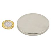 60mm dia x 5mm thick N42 Neodymium Magnet - 23.5kg Pull