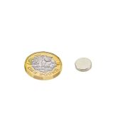 10mm dia x 2mm thick N42 Neodymium Magnet - 1.2kg Pull