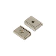 20 x 13.5 x 5mm thick Neodymium Channel Magnet w/ 3.3mm c/sunk hole - 8kg Pull